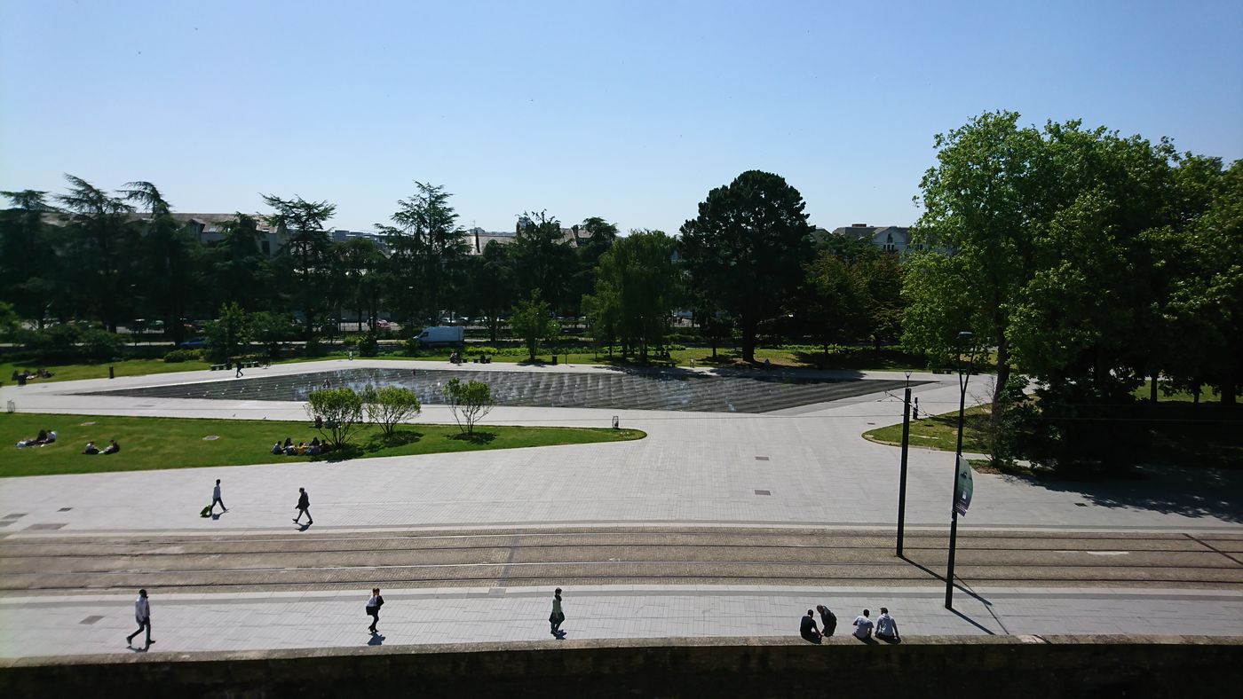 Vue sur Nantes depuis la muraille du Château
