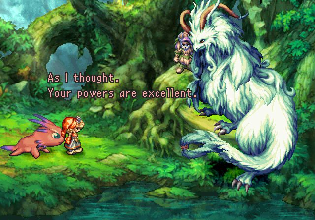 Screen capture of Legend of Mana on Playstation