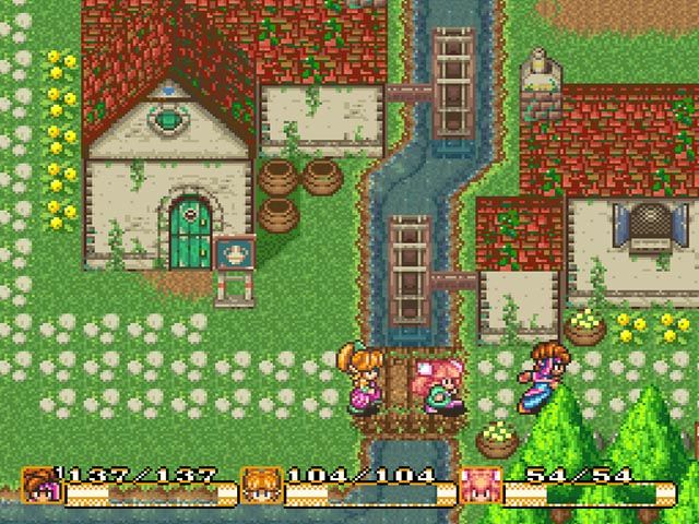 Screen capture of Secret of Mana on Super Nintendo